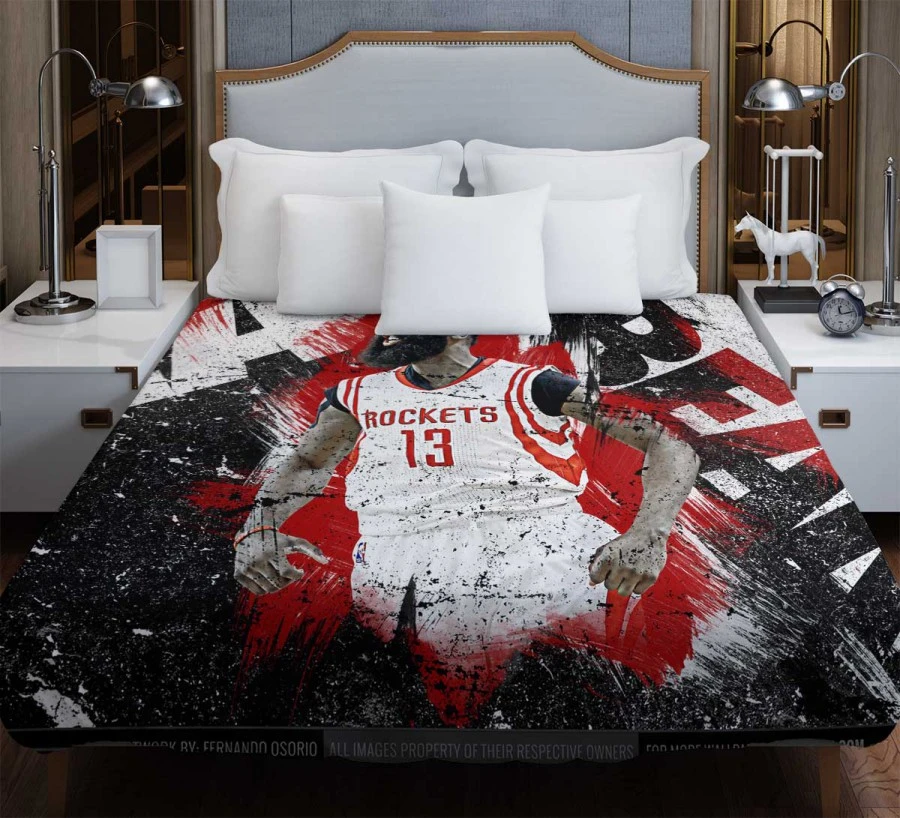 James Harden Professional NBA Basketball Player Duvet Cover