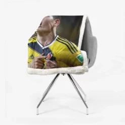 James Rodriguez Colombian Football Player Sherpa Fleece Blanket 2