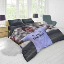 James Rodriguez Energetic Real Madrid Football Player Duvet Cover 1