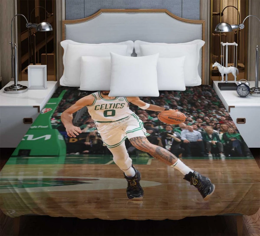 Jayson Tatum Professional NBA Basketball Player Duvet Cover