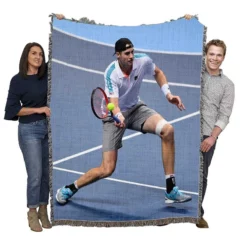 John Robert Isner Popular American Tennis Player Woven Blanket