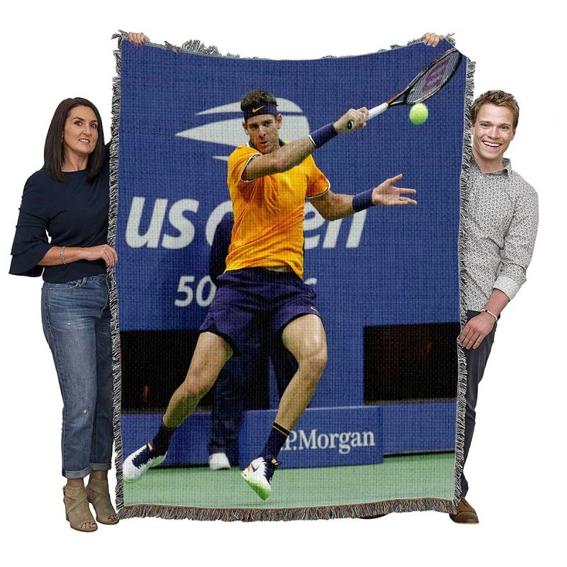 Juan Martin del Potro Argentinian Popular Tennis Player Woven Blanket