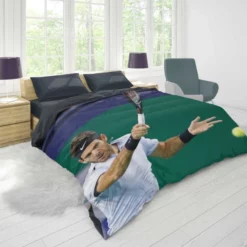 Juan Martin del Potro Argentinian Tennis Player Duvet Cover 1