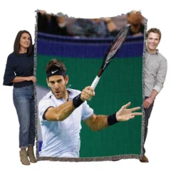 Juan Martin del Potro Argentinian Tennis Player Woven Blanket