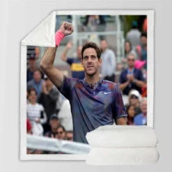 Juan Martin del Potro Argentinian Top Ranked Tennins Player Sherpa Fleece Blanket