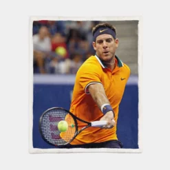 Juan Martin del Potro Professional Tennis Player Sherpa Fleece Blanket 1