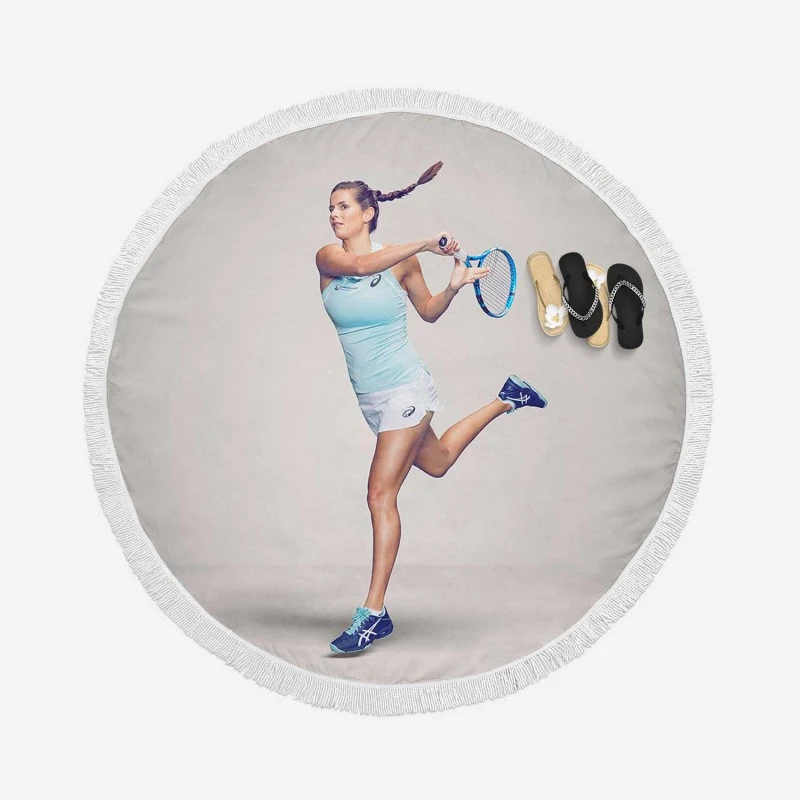 Julia GOrges German Professional Tennis Player Round Beach Towel