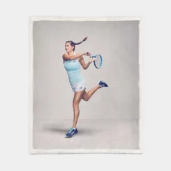 Julia GOrges German Professional Tennis Player Sherpa Fleece Blanket 1