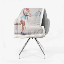 Julia GOrges Popular German Tennis Player Sherpa Fleece Blanket 2