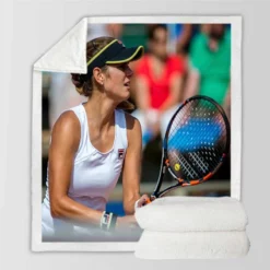 Julia Goerges Top Ranked German Tennis Player Sherpa Fleece Blanket