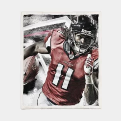 Julio Jones Excellent NFL Football Player Sherpa Fleece Blanket 1