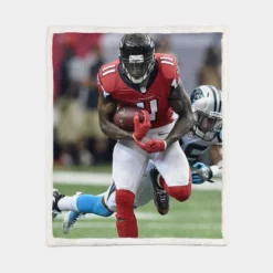 Julio Jones Popular NFL Football Player Sherpa Fleece Blanket 1