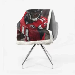 Julio Jones Professional NFL Football Player Sherpa Fleece Blanket 2