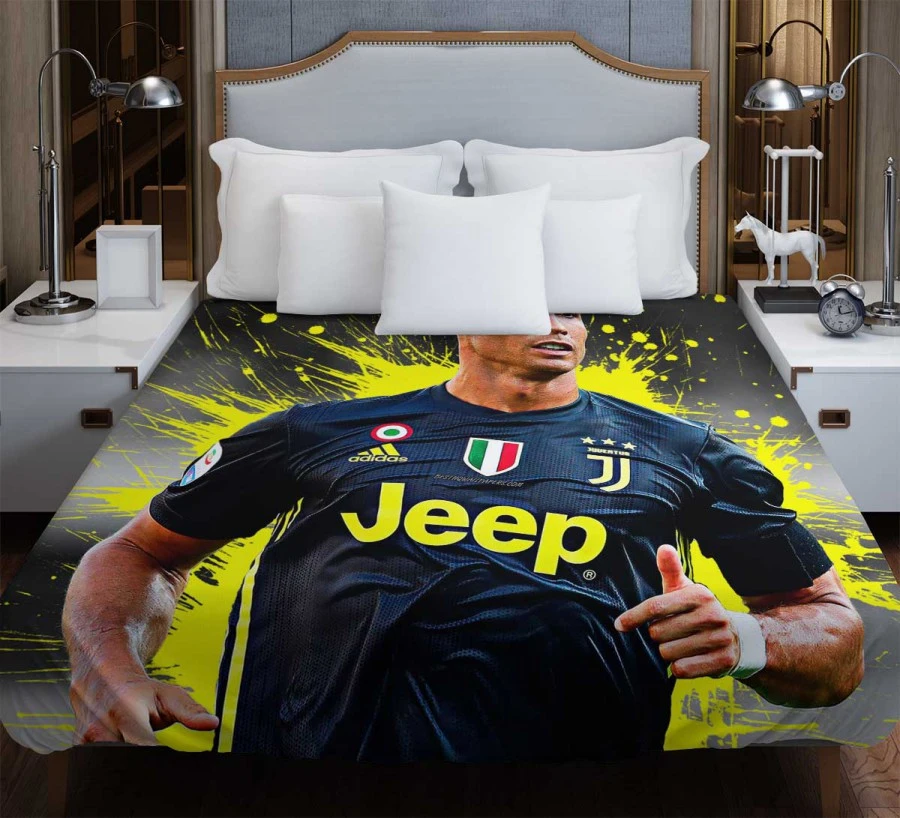 Juve Coppa Italia Sports Player Cristiano Ronaldo Duvet Cover