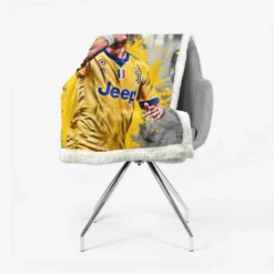 Juve Hulking Soccer Player Paulo Bruno Dybala Sherpa Fleece Blanket 2