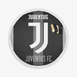 Juventus FC Classic Soccer Team Round Beach Towel