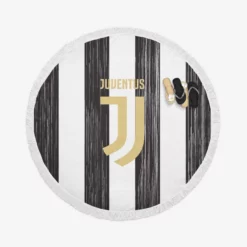 Juventus FC Strong Football Club Round Beach Towel