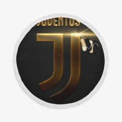 Juventus FC Top Ranked Football Club Round Beach Towel