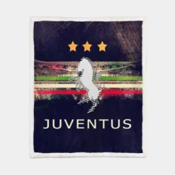 Juventus Football Club Logo Sherpa Fleece Blanket 1