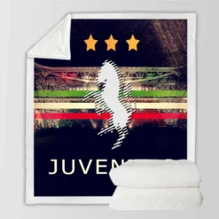 Juventus Football Club Logo Sherpa Fleece Blanket