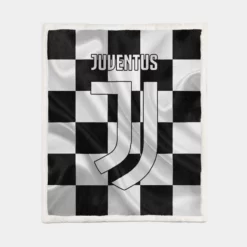 Juventus Logo Supercoppa Italiana Club Sherpa Fleece Blanket 1