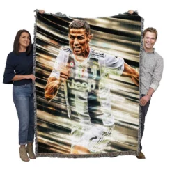 Juventus Portuguese Player Cristiano Ronaldo Woven Blanket