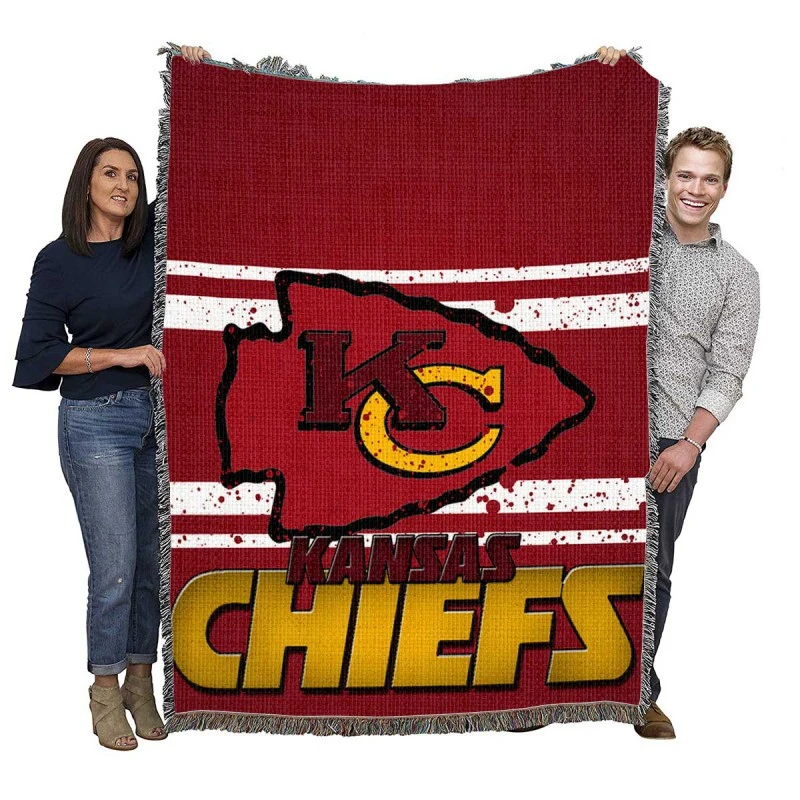 Kansas City Chiefs Popular NFL Football Club Woven Blanket