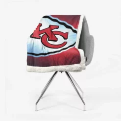 Kansas City Chiefs Professional NFL Football Club Sherpa Fleece Blanket 2