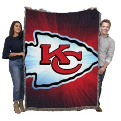 Kansas City Chiefs Professional NFL Football Club Woven Blanket
