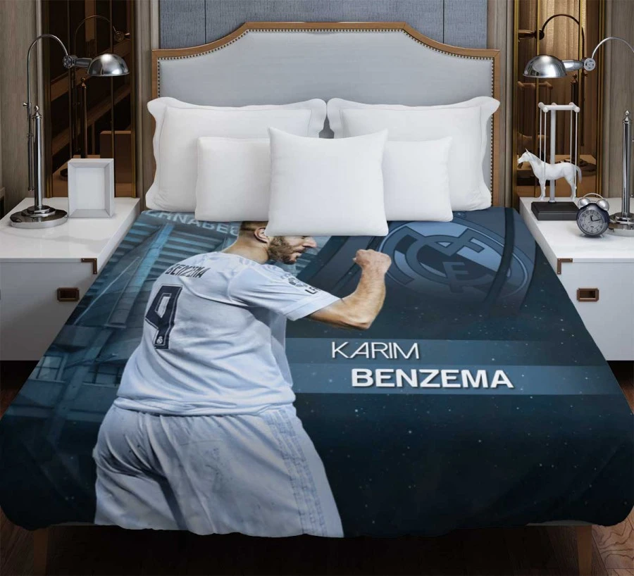 Karim Benzema Elite Madrid Sports Player Duvet Cover