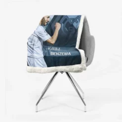 Karim Benzema Elite Madrid Sports Player Sherpa Fleece Blanket 2