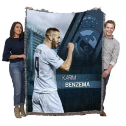 Karim Benzema Elite Madrid Sports Player Woven Blanket