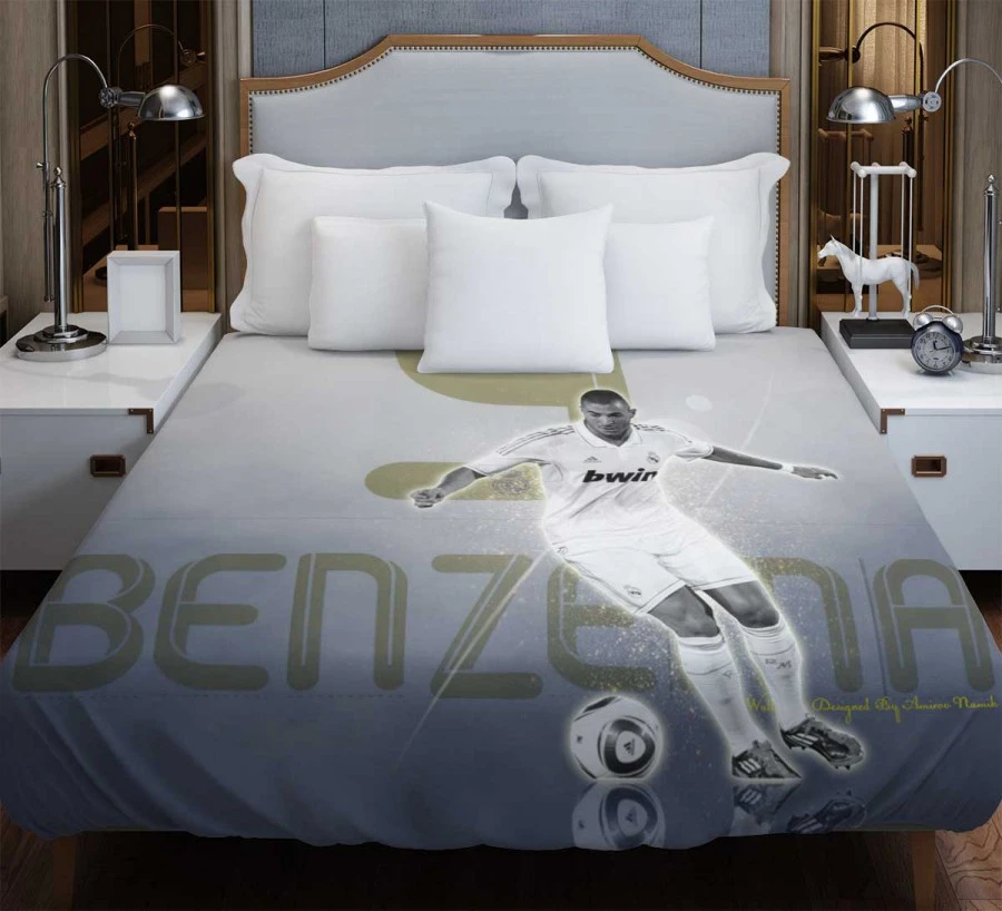 Karim Benzema European Cups Soccer Player Duvet Cover