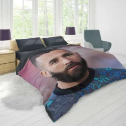 Karim Benzema Fast Football Player Duvet Cover 1