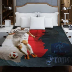 Karim Benzema France Stripe Jersey Football Player Duvet Cover