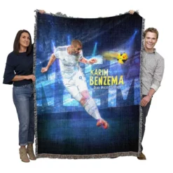 Karim Benzema La Liga sports Player Woven Blanket