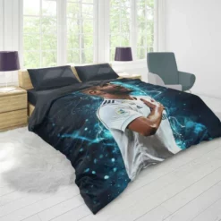 Karim Benzema Supper Coppa Football Player Duvet Cover 1