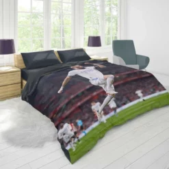 Karim Mostafa Benzema Extraordinary Football Player Duvet Cover 1