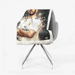 Karim Mostafa Benzema Goal driven Soccer Player Sherpa Fleece Blanket 2