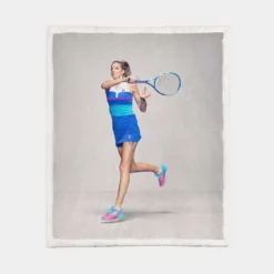 Karolina Pliskova Czech Professional Tennis Player Sherpa Fleece Blanket 1