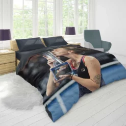 Karolina Pliskova Top Ranked Tennis Player Duvet Cover 1