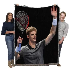 Kevin Anderson Classic South African Tennis Player Woven Blanket