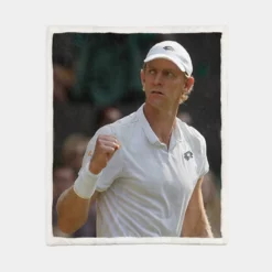 Kevin Anderson Popular South African Tennis Player Sherpa Fleece Blanket 1