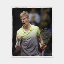 Kevin Anderson South African Professional Tennis Player Sherpa Fleece Blanket 1