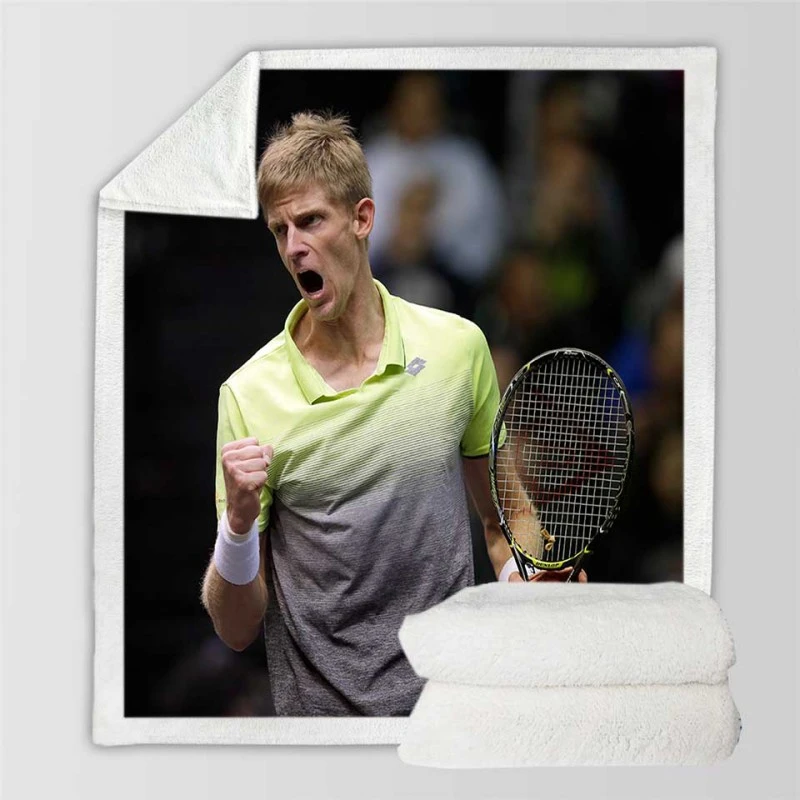 Kevin Anderson South African Professional Tennis Player Sherpa Fleece Blanket