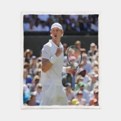 Kevin Anderson Top Ranked Tennis Player Sherpa Fleece Blanket 1