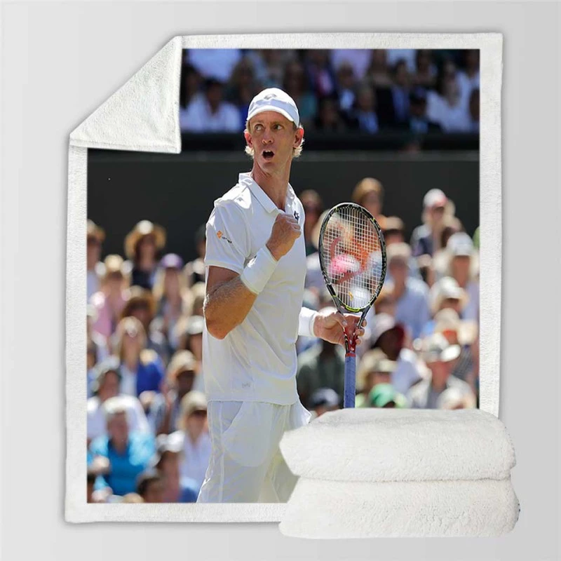 Kevin Anderson Top Ranked Tennis Player Sherpa Fleece Blanket