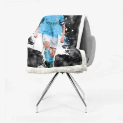 Kevin De Bruyne Active Manchester City Soccer Player Sherpa Fleece Blanket 2