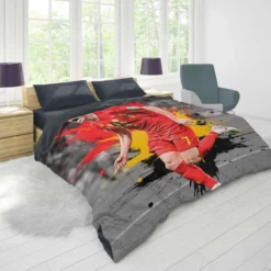 Kevin De Bruyne Belgium Official Football Player Duvet Cover 1