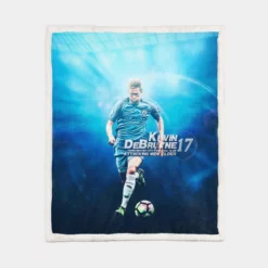 Kevin De Bruyne Excellent Soccer Player Sherpa Fleece Blanket 1